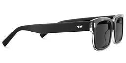 Fayssel Rectangle Black Glasses3