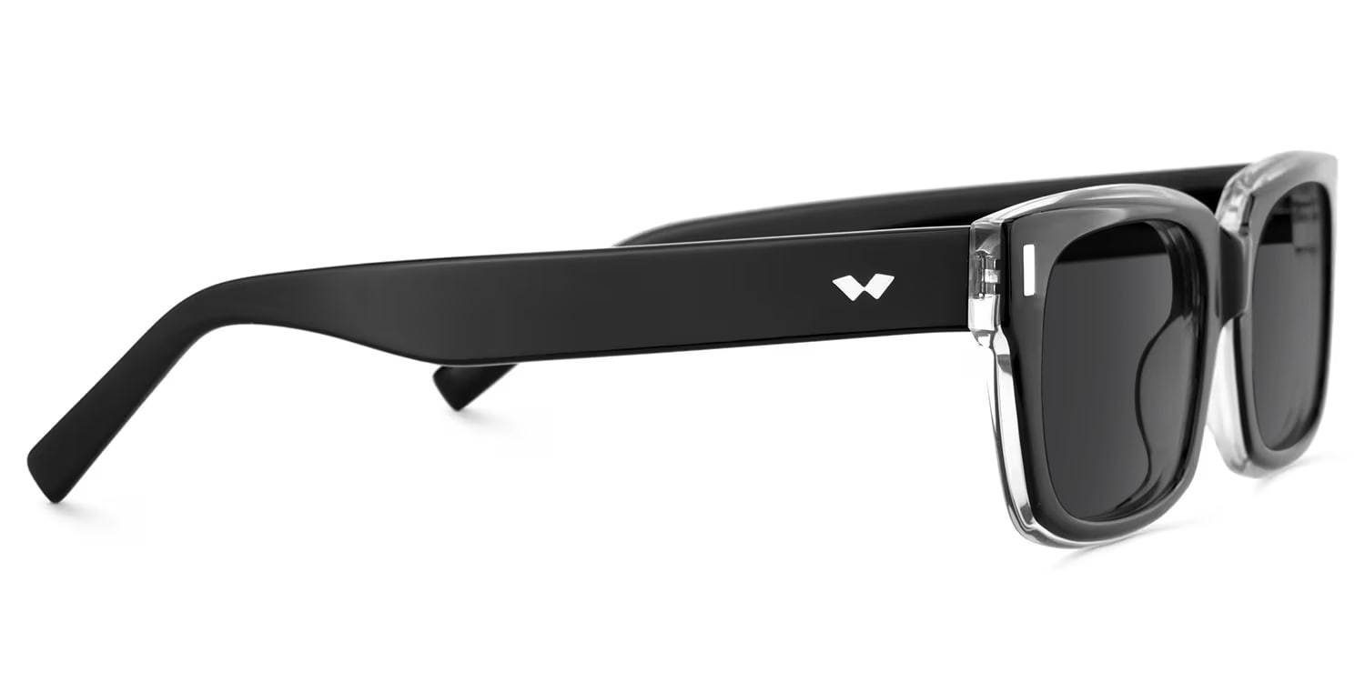 Fayssel Rectangle Black Glasses3