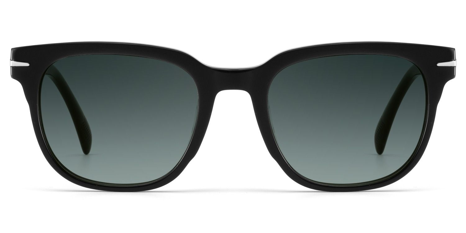Rocco Rectangle Black Sunglasses for Women & Men | ZEELOOL0