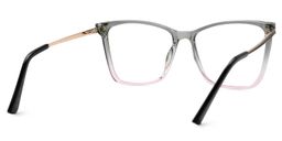 Tricee Square Gray Pink Glasses3