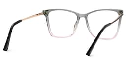 Tricee Square Gray Pink Glasses3