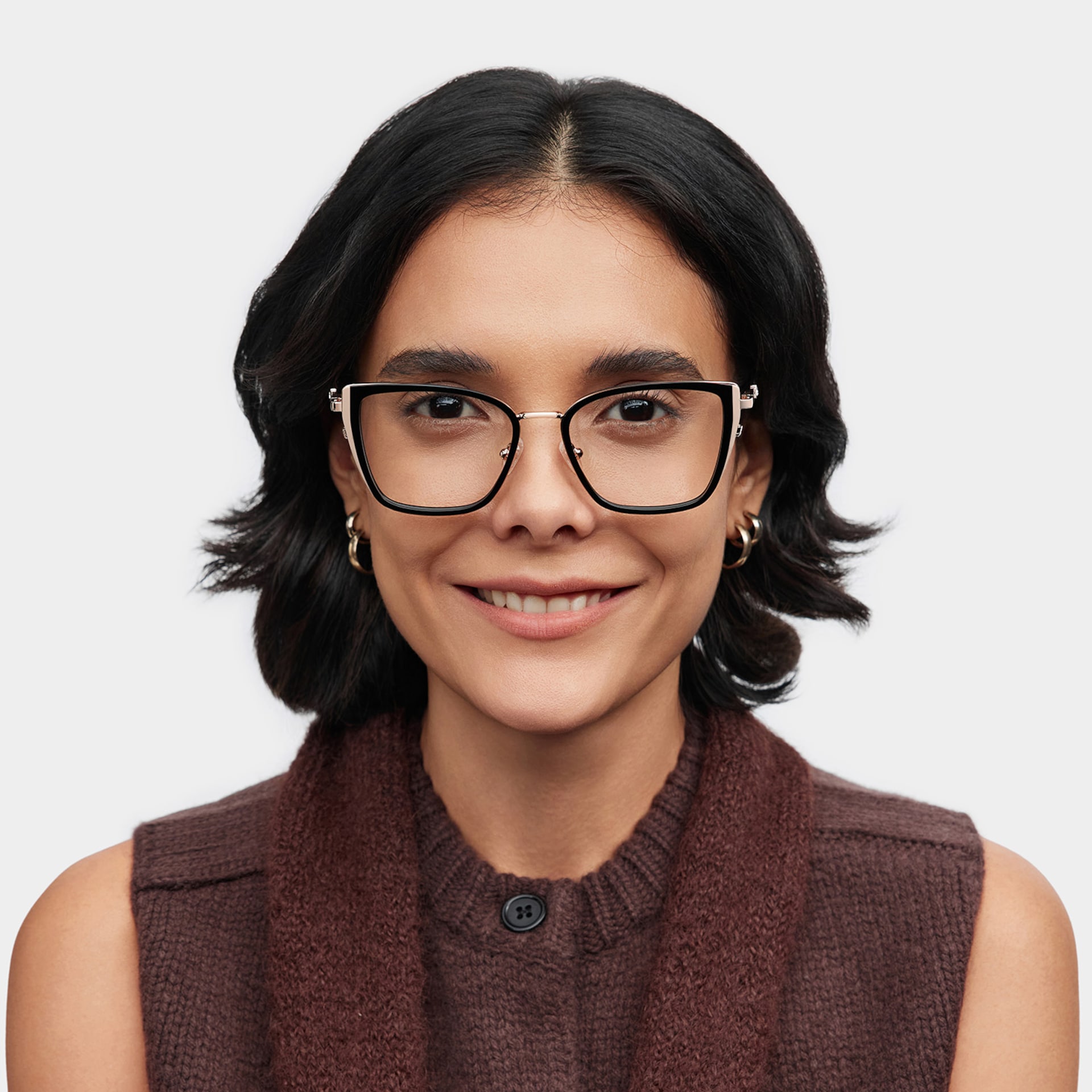 Juniper Eyeglasses in Square Black Frame | Zeelool0