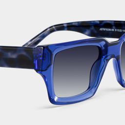 Orson Blue Rectangle Sunglasses4