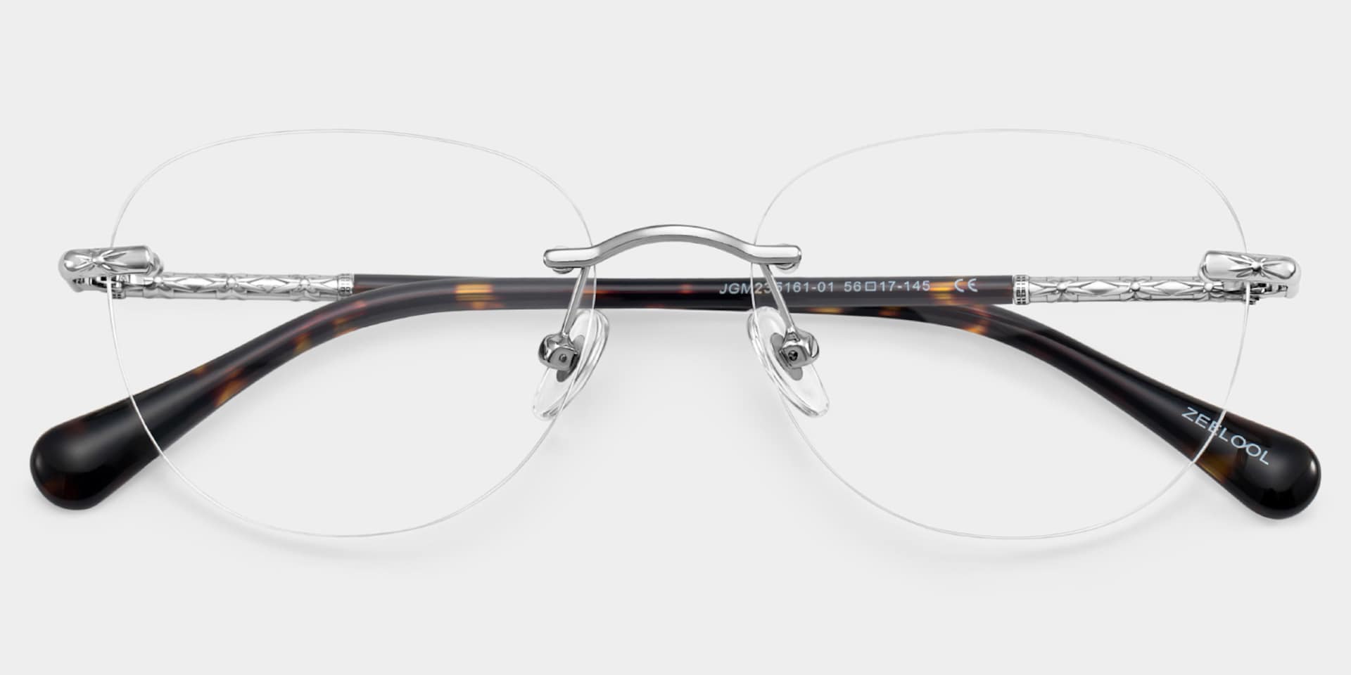 Jennifer Silver Frame Glasses with Round Frame Online | ZEELOOL1