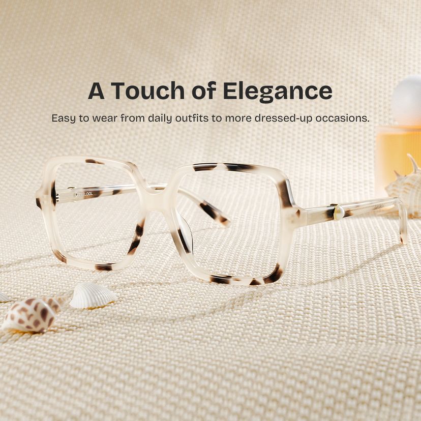 Elena Tortoise Square Glasses