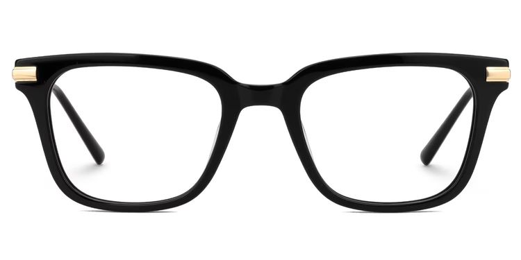 Kellie Rectangle Black Glasses