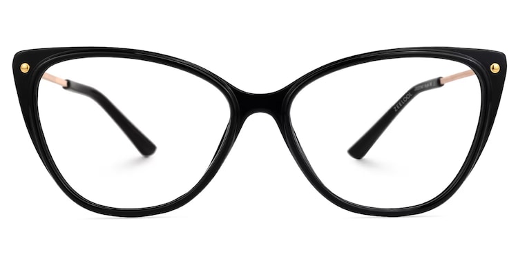 Brandi Cateye Black Glasses