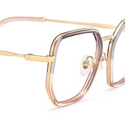 Levi Grey Pink Geometric Glasses5