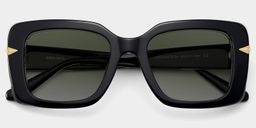 Neon Square Black Polarized Sunglasses3