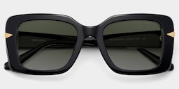 Neon Square Black Polarized Sunglasses3