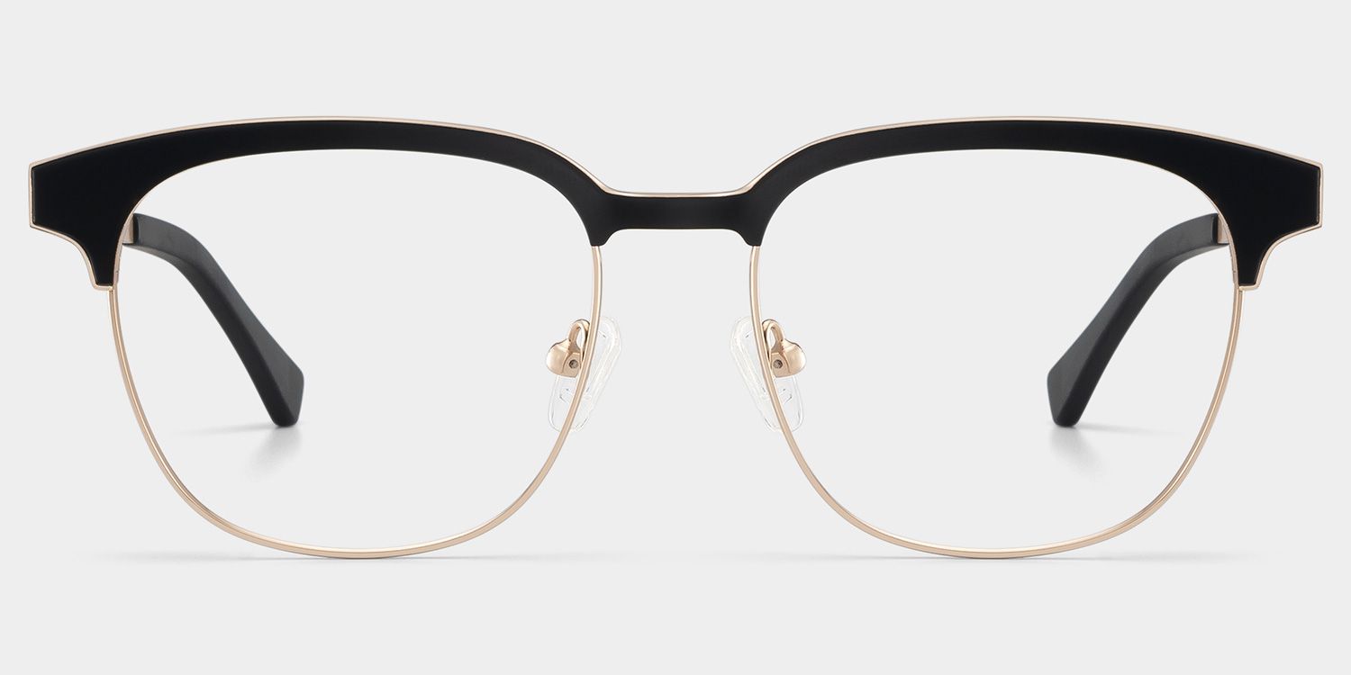 Wren Browline Black-Gold Eyeglasses & Glasses Frames2