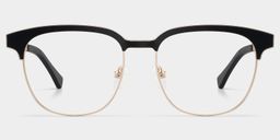 Wren Browline Black-Gold Glasses2