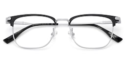 Barrett Browline Silver Glasses2