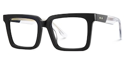 Hattie Rectangle Black Glasses3