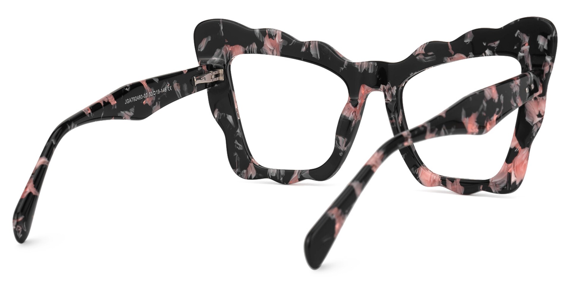 Wandy Thick Frame Cateye Eyeglasses  -Zeelool Optical3