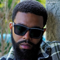 Riley Rectangle Dark-Gray Sunglasses5