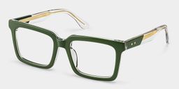 Hattie Green Rectangle Glasses3