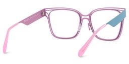 Dacarine Square Pink Blue Glasses5