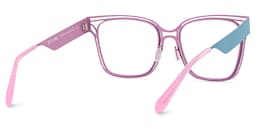 Dacarine Square Pink Blue Glasses5