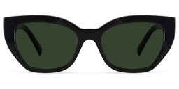 Zia Black Cat-Eye Sunglasses1