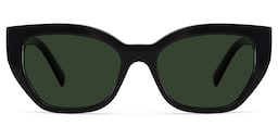 Zia Black Cat-Eye Sunglasses1