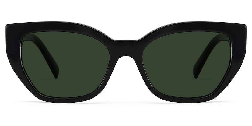 Zia Black Cat-Eye Sunglasses