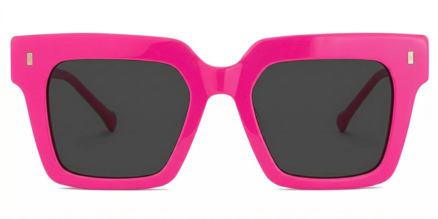 Gilberto Square Bright Pink Frame Sunglasses Online Sale | ZEELOOL0
