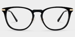 Laura Square Black Glasses1