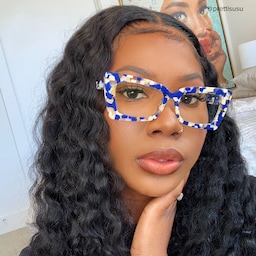 Newell Rectangle Blue-Floral Glasses6