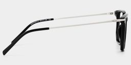 Florence Rectangle Black Glasses4