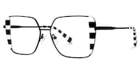 Errica Geometric Black-White Glasses2