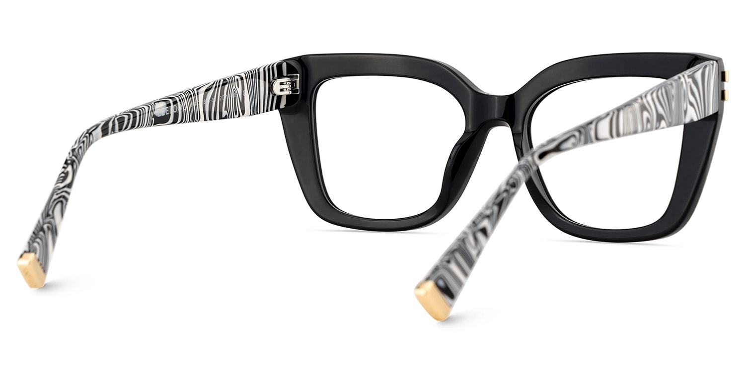 Black Glasses with Square Frames5