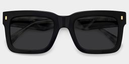 Shirmme Square Black Glasses1
