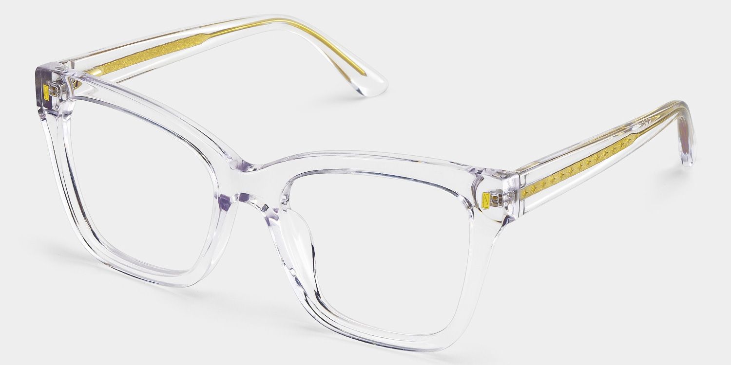 Square Clear Eyeglasses Rory Acetate Frame Glasses3