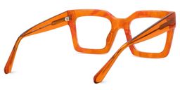 Agaton Square Orange Glasses3
