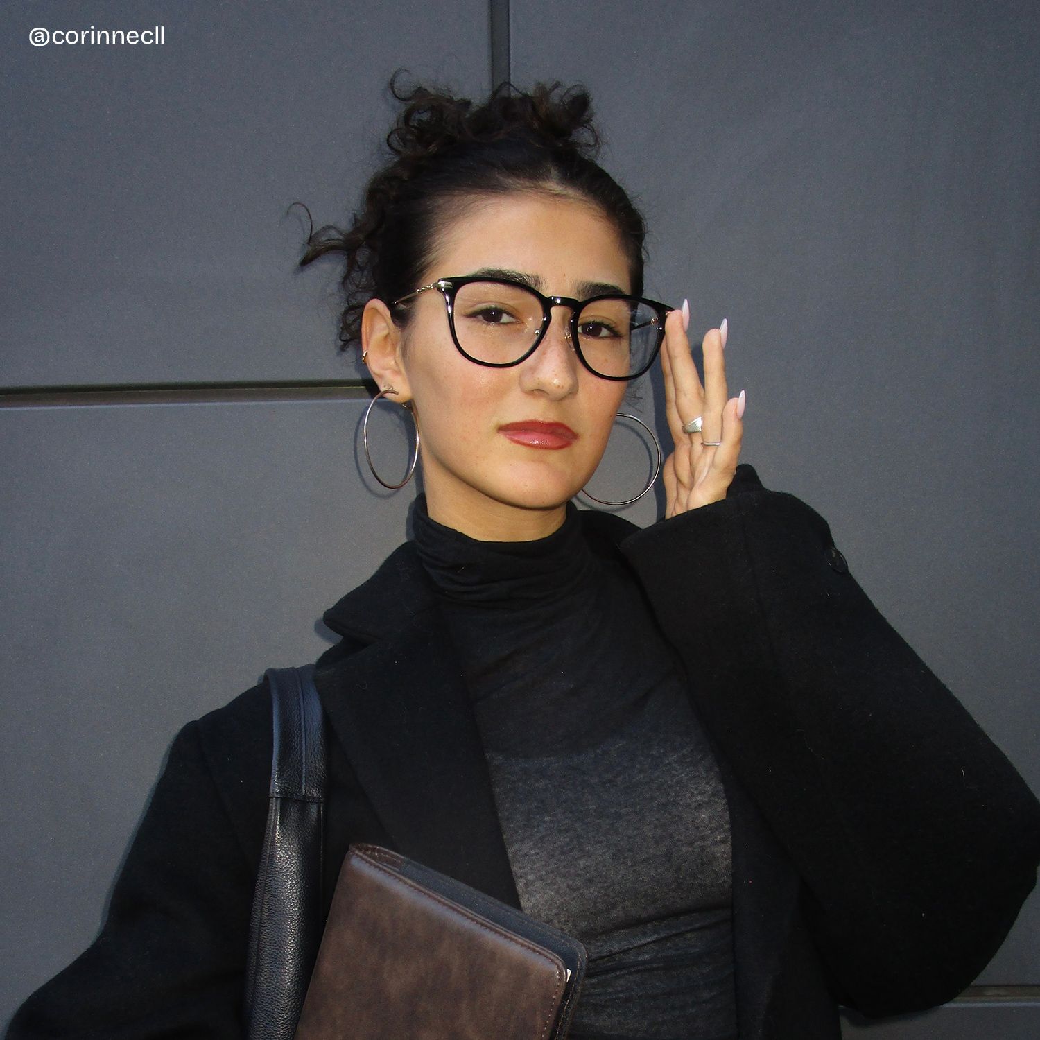 Laura Black Frame Glasses with Square Frame Online | ZEELOOL6