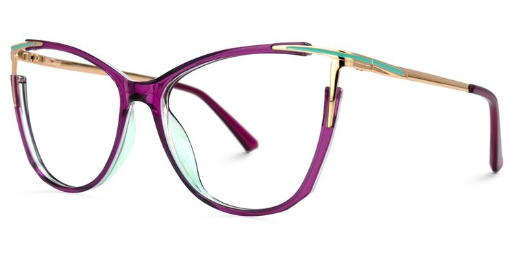 Yomary Cateye Purple Glasses