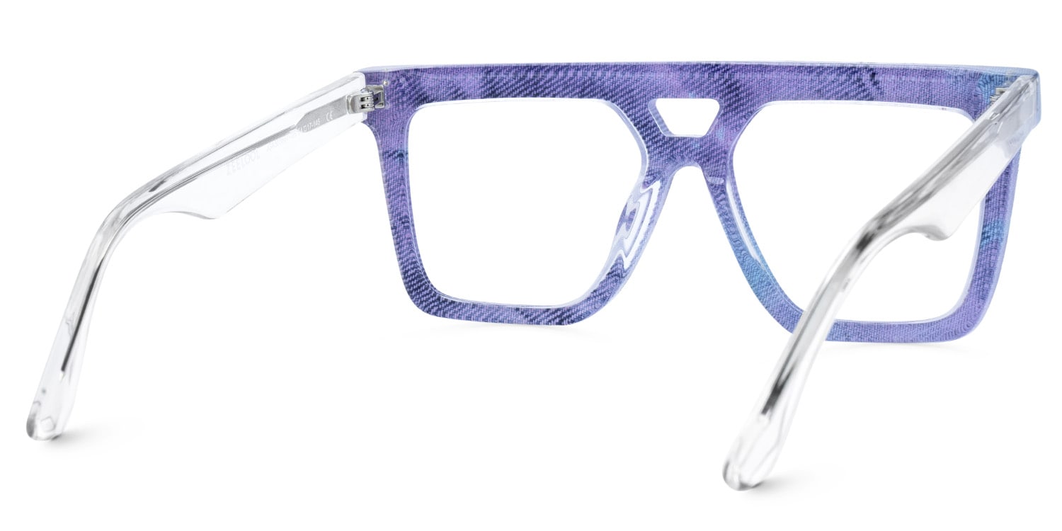 Rubin Square Denim Glasses3