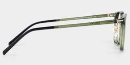 Lily Rectangle Green Glasses4