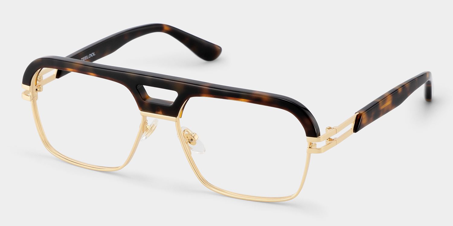 Griff Tortoise Aviator Eyeglasses for Men | ZEELOOL3