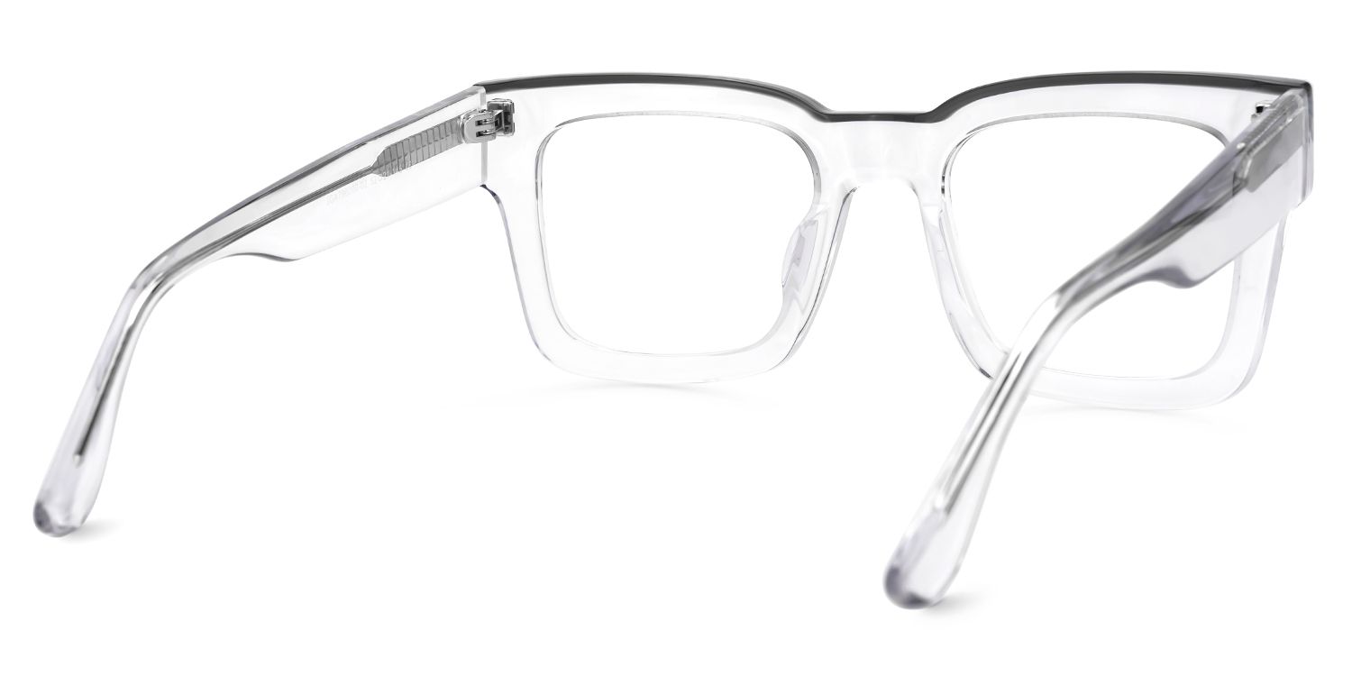 Vorse Square Clear Clear Spectacle Frames for Men | Zeelool3
