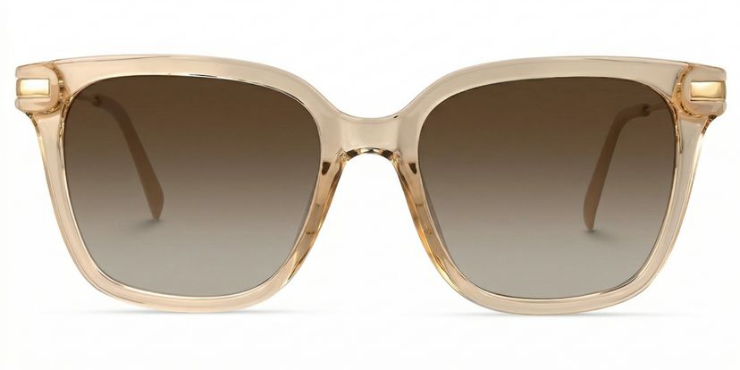 Jacqui Square Beige Glasses