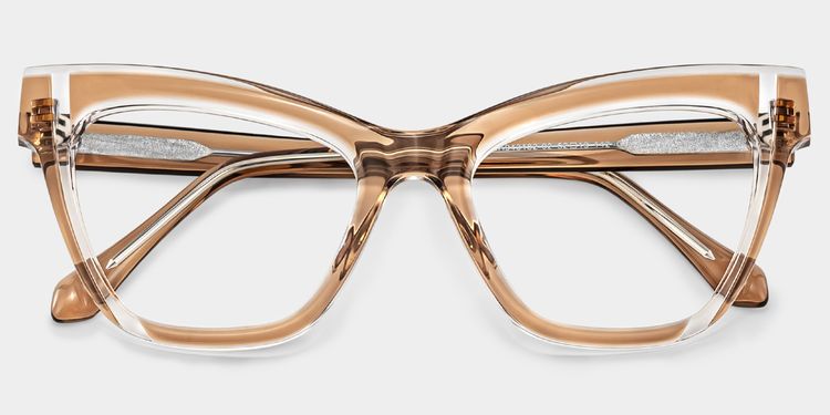 Saucie Cateye Brown Glasses