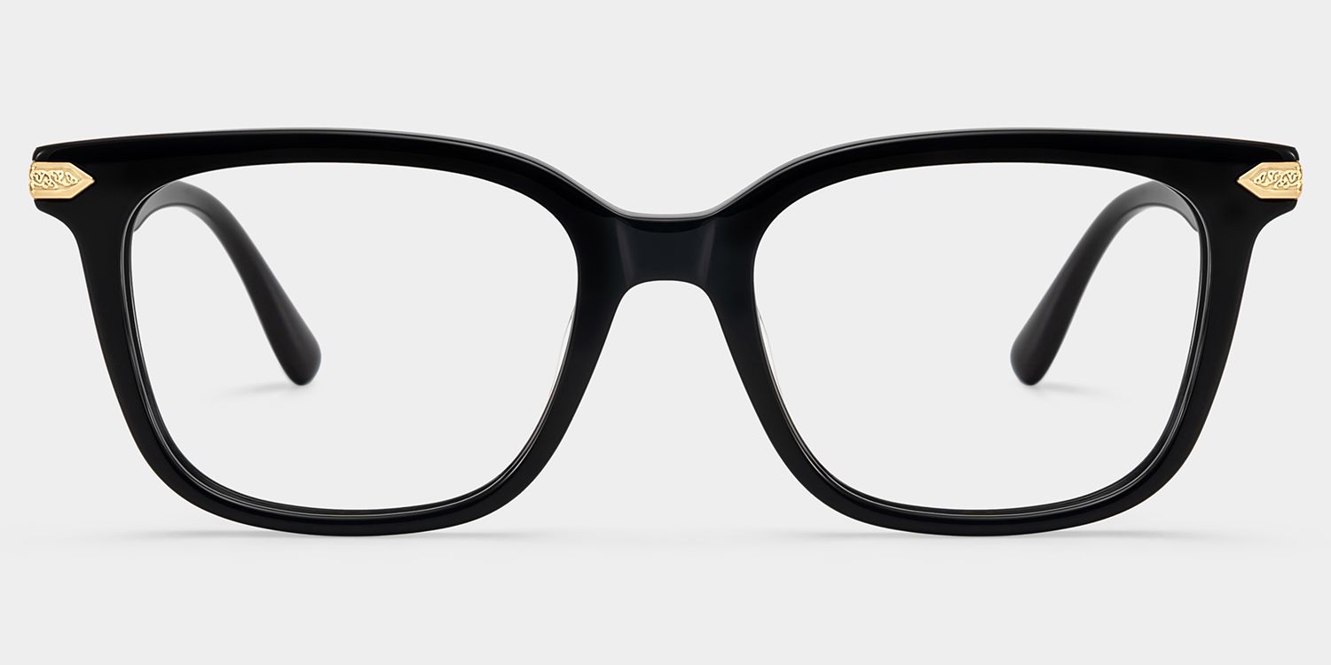 Thomas Black Frame Glasses with Rectangle Frame Online | ZEELOOL