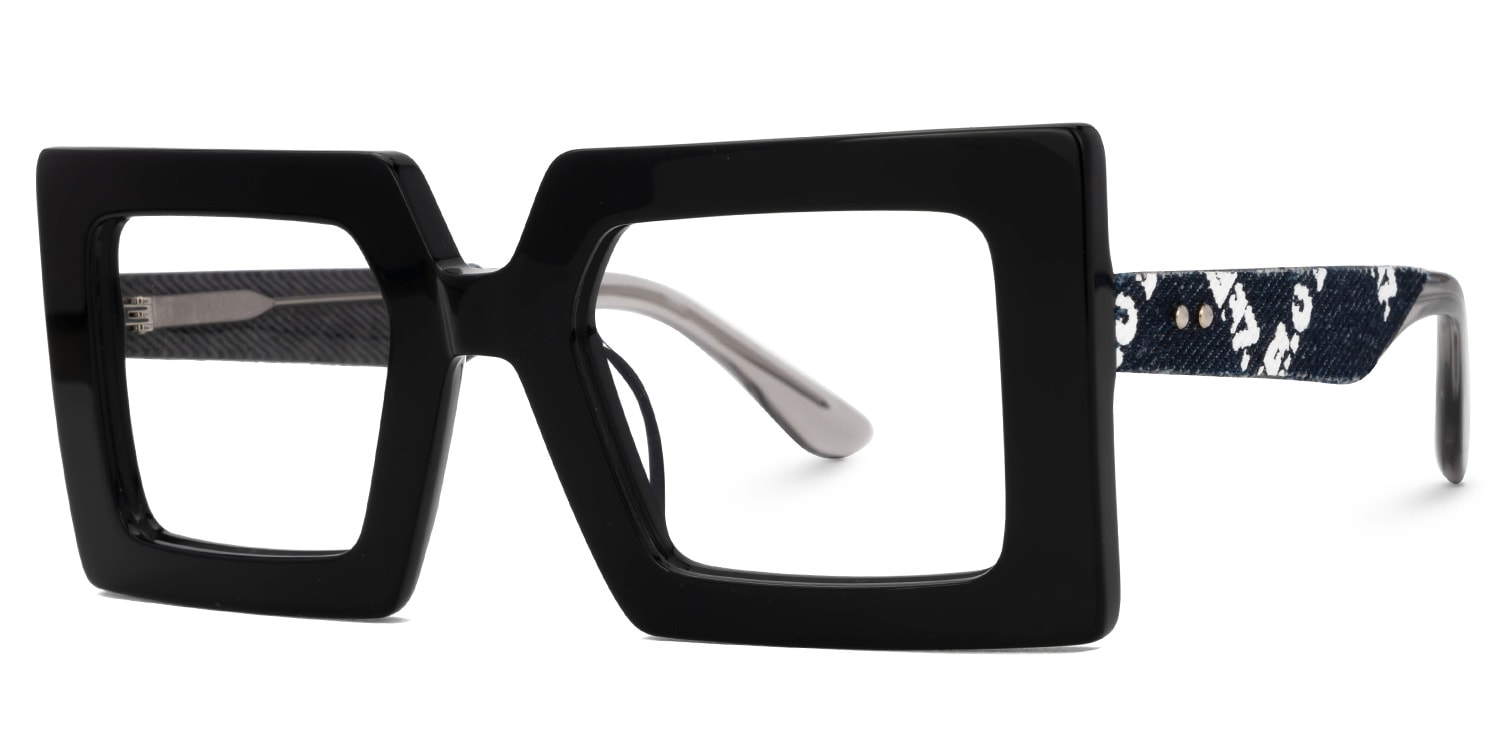 Tiffaney Square Black Glasses