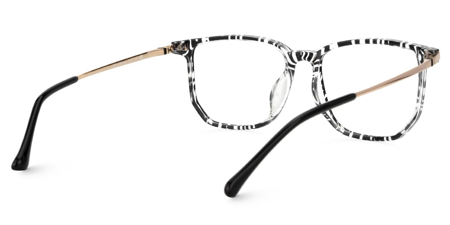 Fezell Black Thin Frame Eyeglasses | Zeelool Optical3