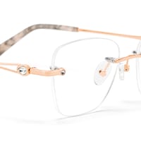 Seth Rectangle Rose Gold Glasses7