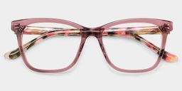 Faith Pink Rectangle Glasses3
