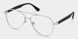 Aspen Silver Aviator Glasses3