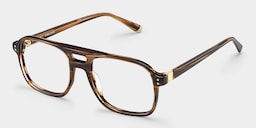 Athena Aviator Brown Glasses5